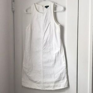 J. Crew White Jean Dress
